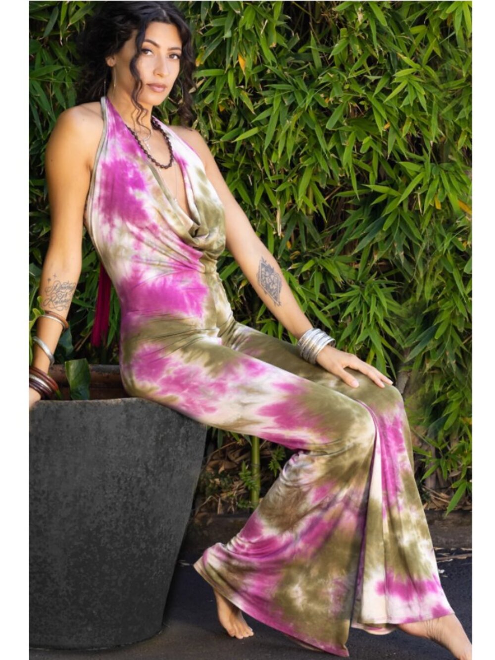 Temple Ro THE JUMPSUIT - TIE DYE ORCHID